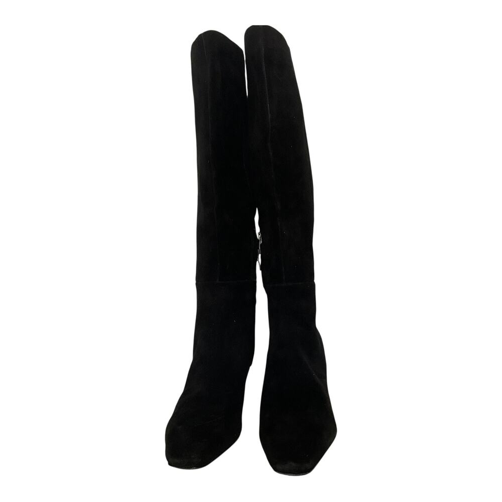 Nine West Women's Caddy Suede Knee High Stiletto Heel Boots Black Size 10 - Picture 4 of 8